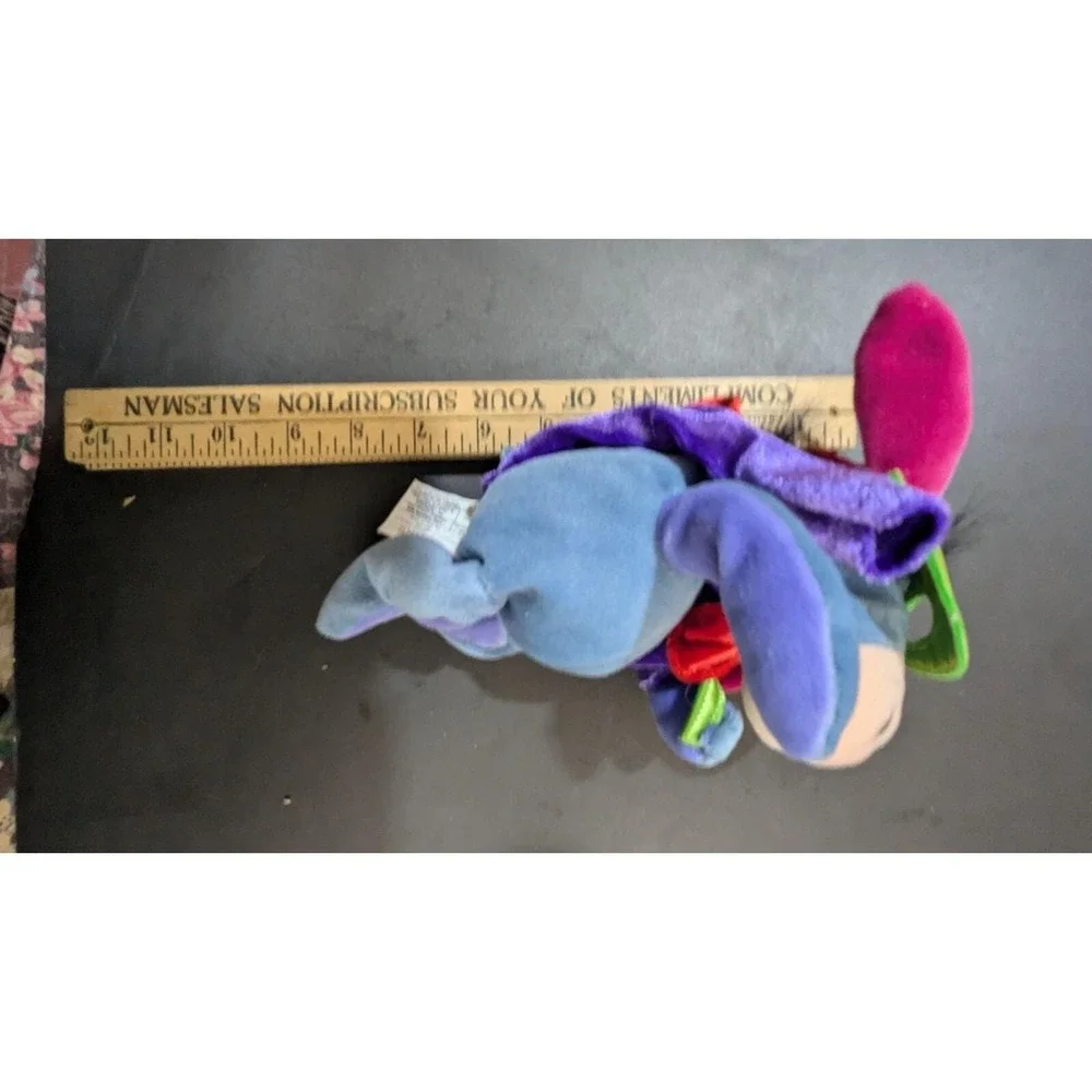 Disney Store Eeyore Halloween Masquerade Plush Bean Bag Purple Cape‎  Mask 8